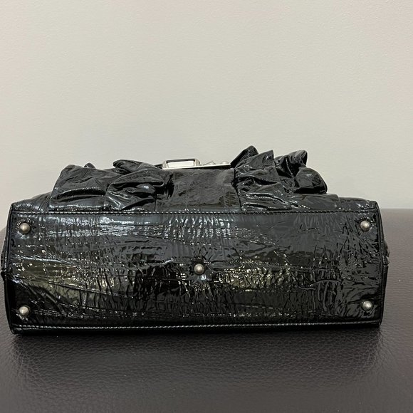 Renato Angi Venezia leather bow handbag. Made in Italy. - Picture 3 of 10